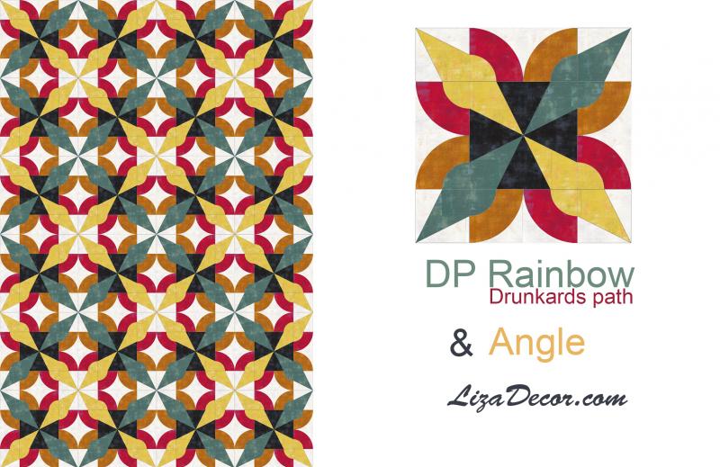 Patchwork templates DP Rainbow Large