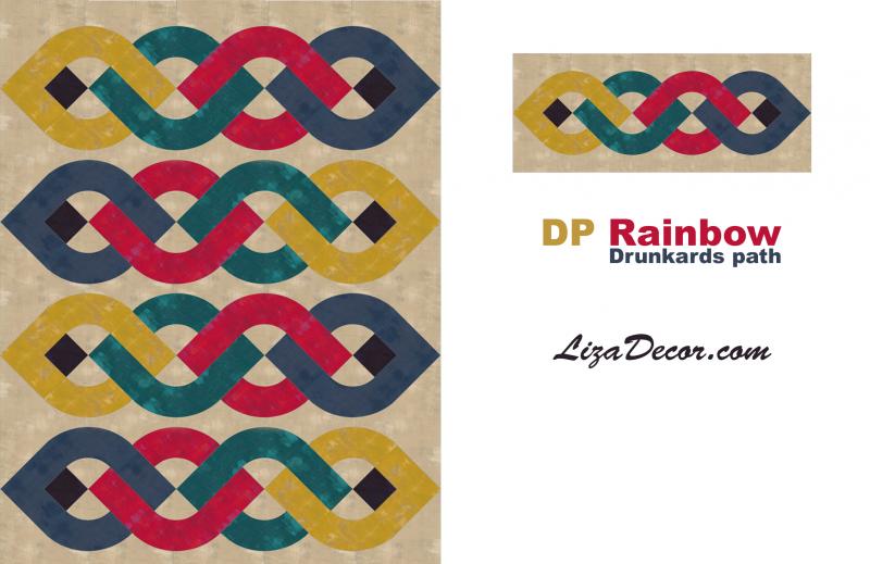 Patchwork templates DP Rainbow Large