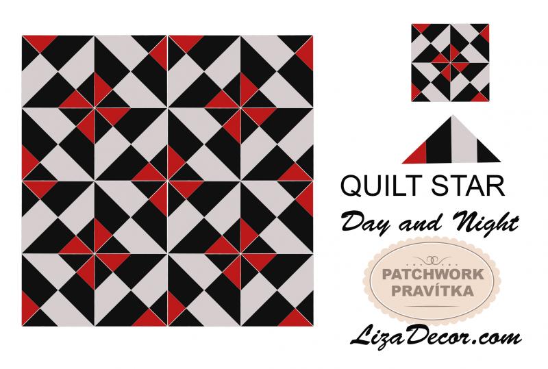 Patchwork templates Quilt Star 