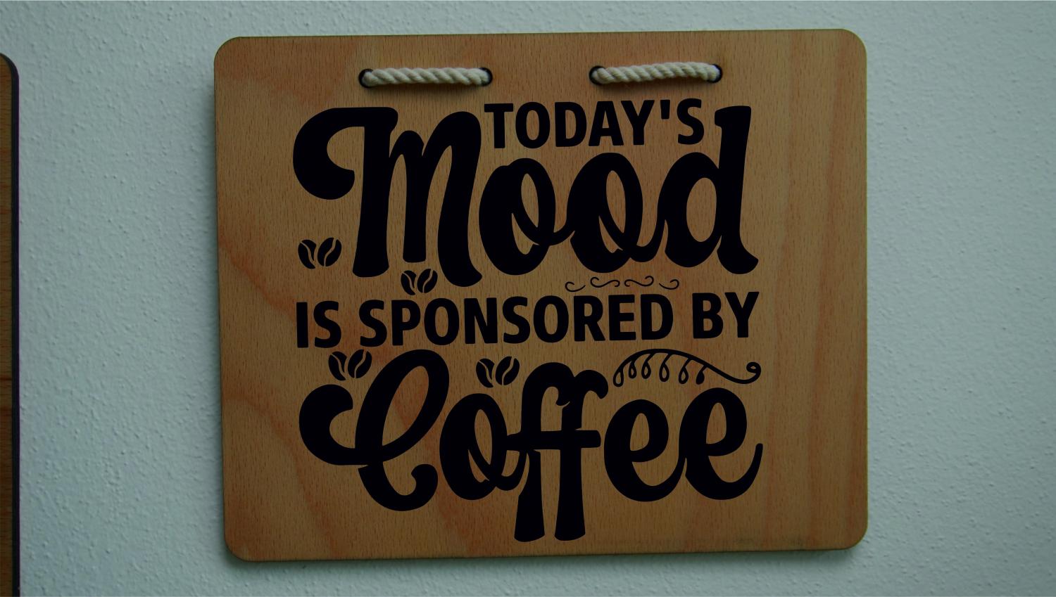 Coffee 1 wooden sign