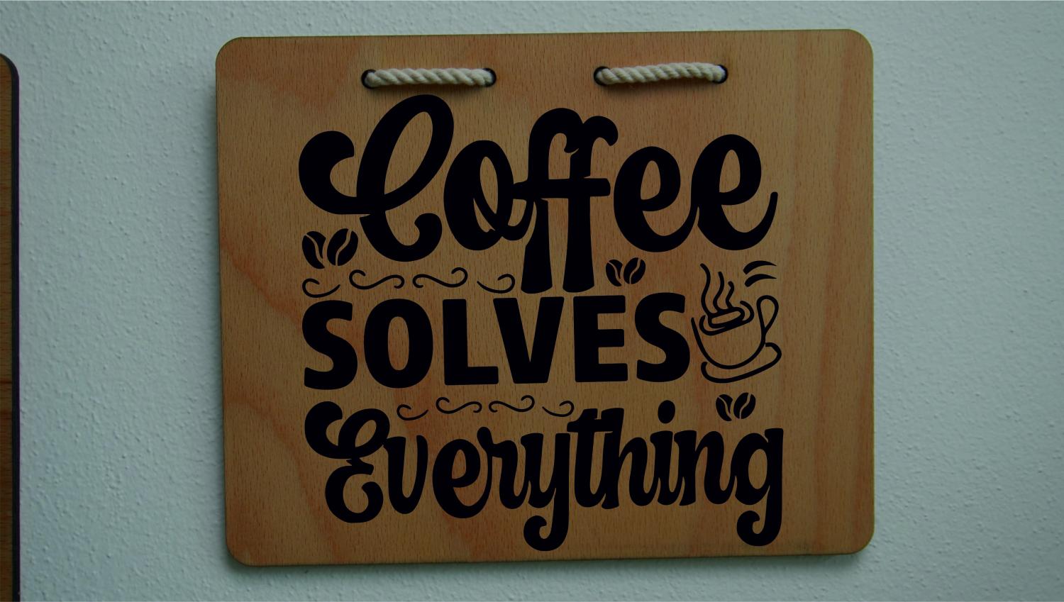 Coffee 13 wooden sign