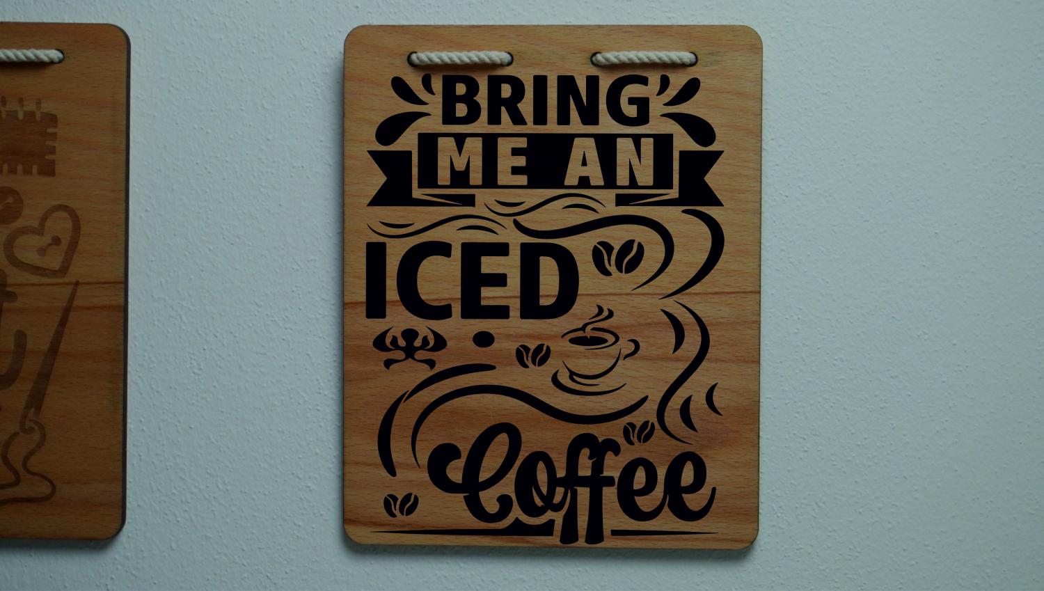 Coffee 7 wooden sign