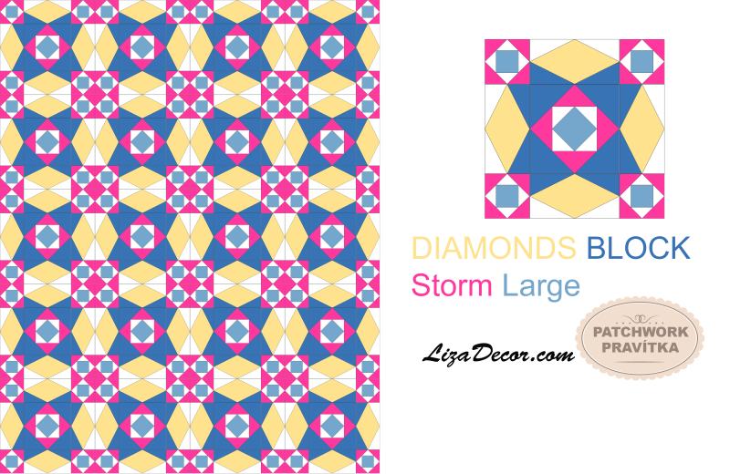 Patchwork Templates Storm Large NEON