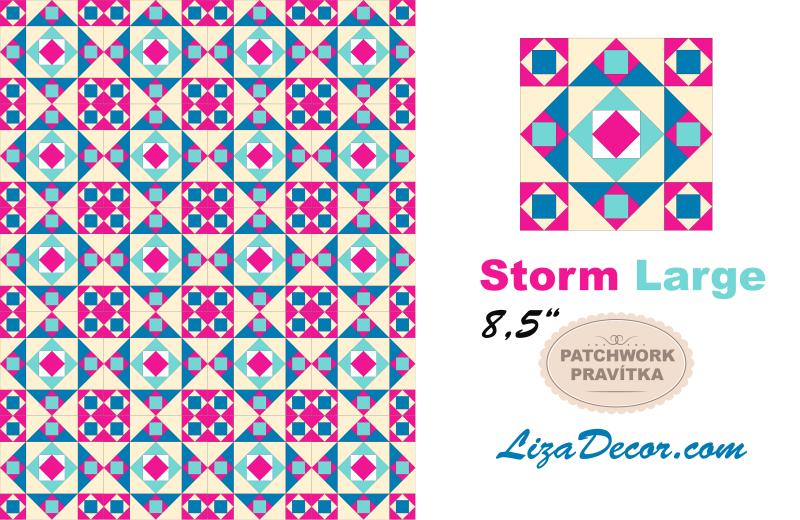 Patchwork Templates Storm Large NEON